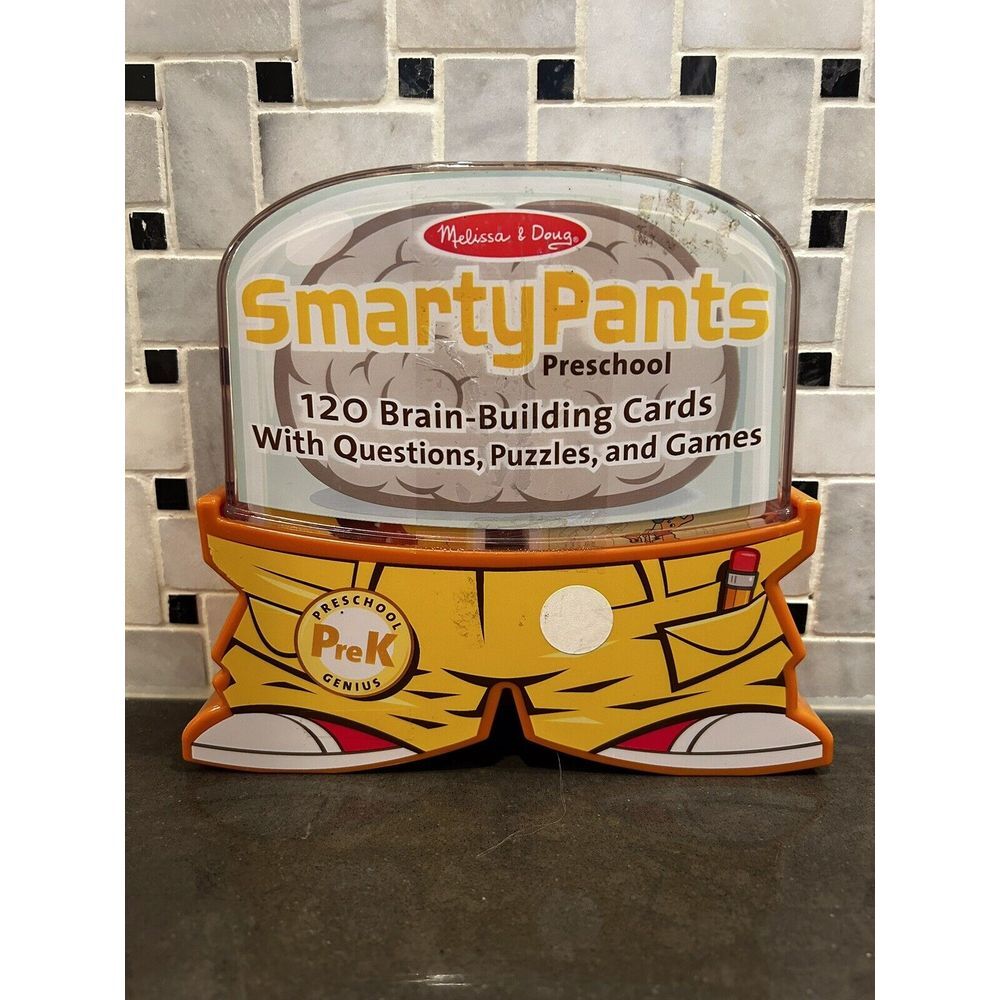Melissa And Doug Smarty Pants  PreK Genius 120 Brain Building Cards Games Puzzle